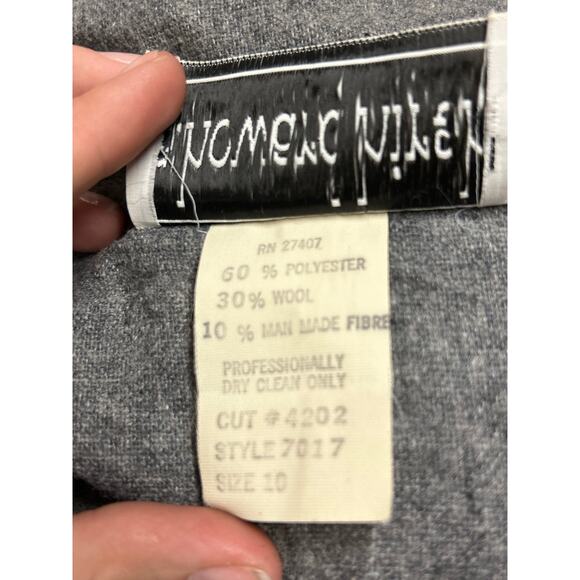 Vintage S. Howard Hirsh 3/4th Sleeved Gray Dress - Picture 8 of 8